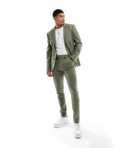 Suit pants by ASOS DESIGN Do the smart thing Regular rise Belt loops Functional pockets Skinny fit Suit With Tee Shirt Men, Costume Basket Homme, Wedding Guest Outfit Men Casual, Guest Wedding Outfits Men, Civil Wedding Outfit Men, Semi Formal Men Outfit Wedding, Hoco Fits For Guys, Wedding Outfit Men Guest, Vintage Fits Men