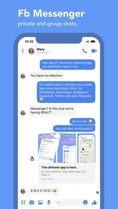 an iphone screen with text messages on it and the message box for fb messenger