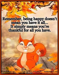 an image of a squirrel saying to someone who is happy about it's fall