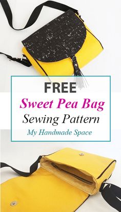 the free sweet pea bag sewing pattern is perfect for beginners to sew and use