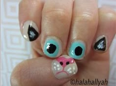 Cute Funky Nails Short, Weird Core Nails, Nail Ideas Acrylic Blue, Goose Nails, Ugly Nails Weird, Silly Nail Art, Funny Nail Designs, Goofy Nails, Weird Nail Designs