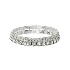 Jessica Simpson CZ Bangle Bracelet Set, Set of 3 Size: one size.  Color: Silver.  Gender: female.  Age Group: adult. Bangle Bracelet Set, Jessica Simpson, Bracelet Set, Womens Bracelets, Womens Watches, Bangle Bracelets, Jewelry Watches, Bangles, Women Jewelry