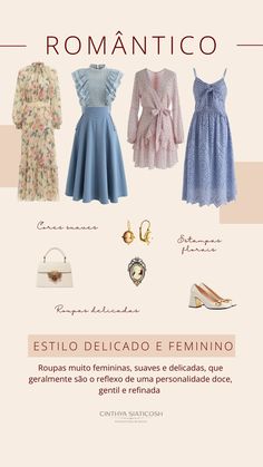 Personal Stylist Kibbe Romantic Outfits, Romantic Style Personality, Romantic Clothing Style, Inverted Triangle Outfits, Kibbe Romantic, Personal Fashion Stylist, Dress Illustration, Ladylike Style, Outfit Mujer