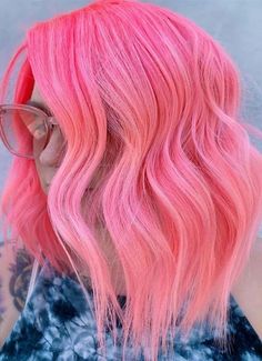 Dreamy Shades Of Pink Hair Colors for 2019 Bright Pink Hair Color, Shades Of Pink Hair, Hair Color Quotes, Bubblegum Pink Hair, Hair Color Summer, Haircuts For 2023, Wild Hair Color, Hair Aesthetics