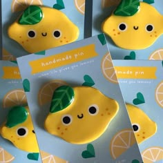 there are lemons with faces on them