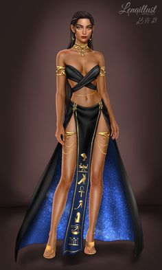 Song Of The Crimson Nile Anubis Halloween Costume, Egyptian Cosplay, Spiritual Outfits, Star Wars Inspired Outfits, Egypt Costume, Egyptian Fashion, Holloween Costume, Amazing Halloween Makeup