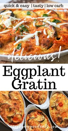 eggplant gratin is an easy and delicious appetizer that can be made in less than 10 minutes