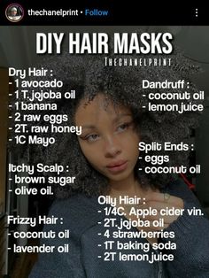 Healthy Hair Masks For Growth, How To Make A Homemade Hair Mask, Hair Masks To Make At Home, Hair Mask For 4c Natural Hair, Diy Scalp Mask, Hair Mask For Dry Scalp, Hair Moisturizer For Dry Hair 4c, Diy Hair Mask For Damaged Hair, Cardi B Hair Mask Recipe