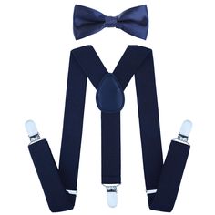 PRICES MAY VARY. [Suspender Size] : The suspender have two size, 25 in ( Fit 5 months - 6 Years ) childs, 30 Inches ( 6 Years to 5 Feet Tall ) childs, Wide :2.5cm/1 inch, If your child is taller than your peers, choose a larger size. [ Bowtie Size] : The 4*2in and 4.3*2.7in bow tie is made of poly satin material and is bright and beautiful. It is an excellent matching choice for suspender. [Classic Matching]: Fashion Bow Tie and Suspenders Set for kids, toddlers and babies. Solve your collocatio Kids Suspenders, Tie And Suspenders, Suspenders For Kids, Bowtie And Suspenders, Suspenders Set, Boys Bow Ties, Bow Tie Set, Bright And Beautiful, 5 Months