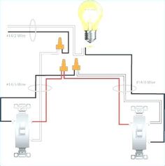 two lights and one light switch are connected to the same outlet in this wiring diagram