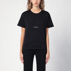 Black Crew-Neck T-Shirt By Saint Laurent Featuring Short Sleeves, Front Logo Print And Boxy Fit. Model Wears Size S Model Measurements: Height: 179 Cm Chest: 82 Cm Waist: 60 Cm Hips: 89 Cm Size Type: Int Material: Cotton Sku: 2f-460876yb2dq/P_ysl-1000_323 Welcome To The Official Luosophy Poshmark Closet! Luosophy Is A Luxury Brand Reselling Company Founded In San Diego, Ca From 2016. All Our Products Are Imported From Italy And Sold In The Usa. We Do Our Best To Provide High Fashion, Luxury Item Black Silk Shirt, Black Mesh Bodysuit, Black Balenciaga, Silk T Shirt, Balenciaga Black, Crew Neck Tshirt, Black Crewneck, Striped Turtleneck, Cotton Hoodie