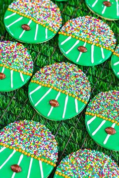 Decorated Football Cookies - Foxes Love Lemons