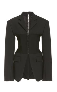 Corset Blazer, Christopher Esber, Dion Lee, Viscose Rayon, Black Corset, Fashion Fits, Stage Outfits, Looks Style, Fashion 2017