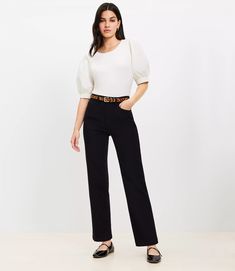 Five Pocket Straight Pants in Twill Tall Pants, Petite Pants, Green Pants, Straight Pants, Effortless Style, Fabric Care, New Look, Straight Leg, Pants For Women