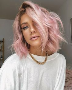 Pink Short Hair, Light Pink Hair, Pink Blonde Hair, Pastel Pink Hair, Hair Color Pink, Hair Wax, Penteado Cabelo Curto, Hair Dye Colors, Hair Inspiration Color