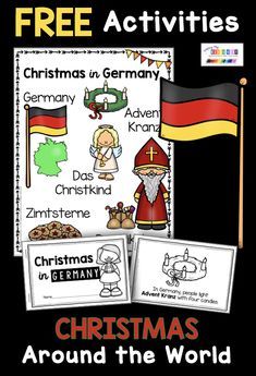 christmas around the world activities for kids to learn about germany and germany's flag