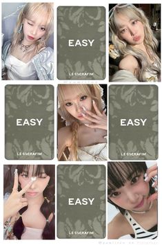 Le Sserafim Stickers Printable, Kpop Foto Cards, Photo Card Stickers, Photocards Aesthetic, Kpop Scans, Photocards Kpop, Kpop Photocard, Pop Photos