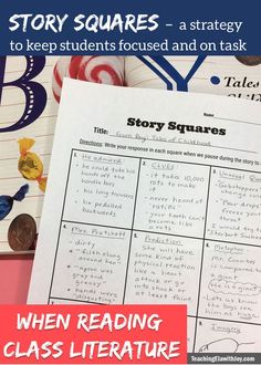 the story squares are an easy way to help students learn how to read and write