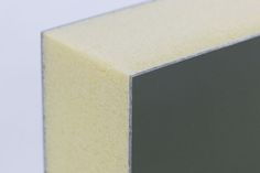 a close up view of a square piece of foam