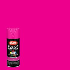 a pink spray can with the word neon on it's side and an image of a