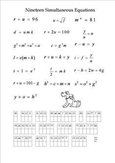 the worksheet for an interactive math lesson