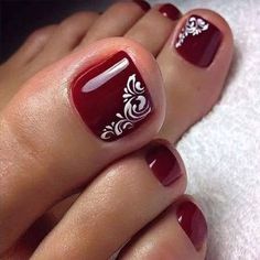 Pedicures Ideas, Pretty Pallets, Fall Toe Nails, Summer Pedicure, Elegant Manicure, Nagellack Trends, Toe Nail Color