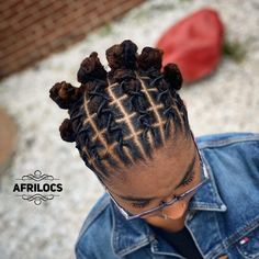 Afrilocs LLC. | Name this Style! 😍💯💃🏾 For details, Pls click link in Bio 🙏🏾 🌍 In life, creation is always happening. Guide your thoughts because thoughts… | Instagram Pick Tails, Locks Styles, Female Dreadlocks Styles, Short Dreadlocks, Colored Locs, Thoughts Become Things, Short Hair Twist Styles