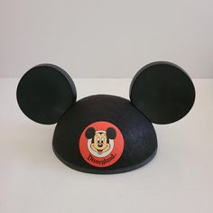 Youth size collectible Mickey Mouse ears hat from Disneyland embroidered name Bob on back, if it was worn it wasn't for long. Ships boxed to preserve shape. Mickey Hat, Disneyland Mickey Mouse, Mickey Mouse Ears Hat, Ears Hat, Mickey Mouse Hat, Mickey Mouse Ears, Ear Hats, Mouse Ears, Skull Cap