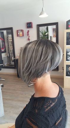 Balayage Hair Grey, Hair Tattoo, Short Grey Hair, Hair Tattoos, Short Bob Hairstyles, Grey Hair, Great Hair, Short Hairstyles For Women