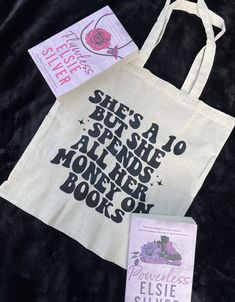 Tote bag for  book lovers! 💜 Bookish printed on front 📚  Premium HTV used! Perfect for shopping, books, kindle and everyday items!  What you will receive:  One printed tote bag size 40 x 38 cm   All items are dispatched within 5 working days. If the item is needed more urgently please contact me!  Item is handmade and as with any handmade product some discrepancies can occur with each one made but if there are any issues with your product please contact me as soon as possible!  If you need to Bookish Tote Bag, Kindle Bag, Books Tote Bag, Pretty Tote Bags, Bookmarks For Books, Color Combos Outfit, Bag Quotes, Page Borders Design, Book Tote Bag