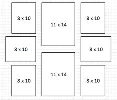 four square numbers are shown in the middle of each one, and six squares have been placed