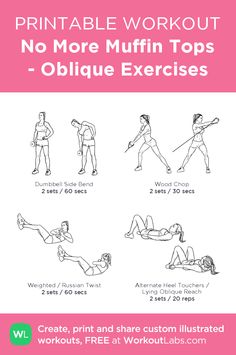 an exercise poster with instructions for how to do the absorption exercises in this workout