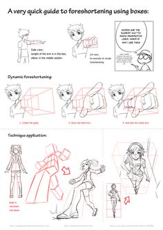 an instruction manual for how to draw anime characters from the cartoon character sheet, with instructions and