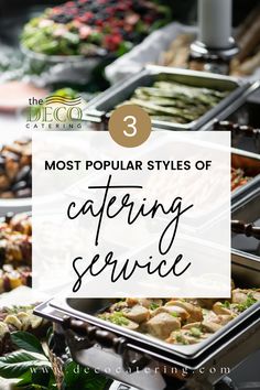 the most popular styles of catering service