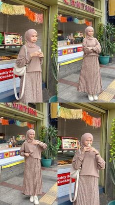 Ootd Ngampus, Ootd Pinterest, Simple Hijab Tutorial, Simple Hijab, Style Hijab, Ootd Dress, Casual Hijab Outfit, Fashion Muslim