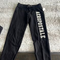 Two Pairs Of Areoostale Joggers Black And Gray Pair. Black Is New With Tags, Gray Pair Worn Once. Ladies Size Xs Aeropostale Flare Sweatpants, Black Flares Outfit, Aeropostale Outfits, Aeropostale Sweatpants, Aeropostale Pants, Joggers Black, Lounge Outfit, Outfit Inspo Summer, Simple Trendy Outfits