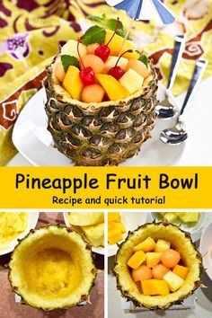 pineapple fruit bowl recipe and quick tutor