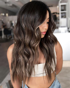 OMG, we're livin' for this look! Hairstylist @biancahdrs (on Instagram) understood the assignment with this glossy brunette balayage. Use Wella Ultimate Repair at-home for deeply repaired, shiny locks. Tap to shop the range now. Glossy Brunette, Understood The Assignment, Milk Tea, Hair Stylist