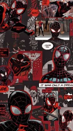 spider - man is depicted in this comic strip