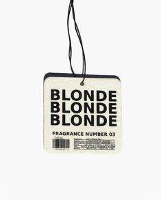 Air Freshener 03 Blonde' - BLONDE / OS #CarMods Car Freshener Aesthetic, Cute Car Air Freshener, Must Have Car Accessories, Homesick Candles, Home Air Fresheners, Fred Segal, Closet Drawers, Free Spirit Style, Cute Car Accessories