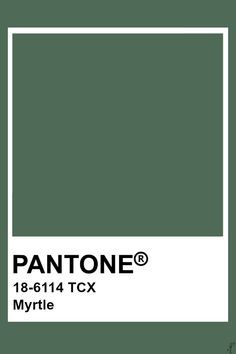 pantone's green paint is shown in the color dark olive, which has been used