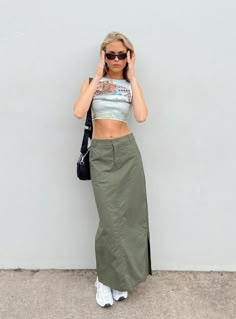 Low Waist Belt, Maxi Skirt Outfits, Womens Maxi Skirts, Cargo Skirt, Mode Inspo, Looks Style, Lookbook Outfits, Princess Polly, Look Cool