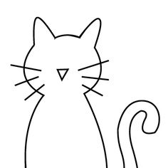 a black and white drawing of a cat