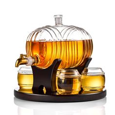 an image of honey dispenser with jars