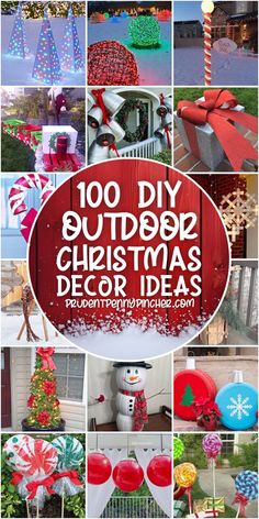 Outdoor DIY Christmas Decorations Diy Outdoor Snowman, Christmas Outdoor Decor Ideas, Diy Christmas Yard Decorations, Prudent Penny Pincher, Christmas Extravaganza, Outdoor Christmas Decorations Yard, Christmas Outdoor Decorations, Outdoor Christmas Diy, Christmas Outdoor Decor