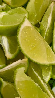 limes are cut in half and ready to be used as garnishes