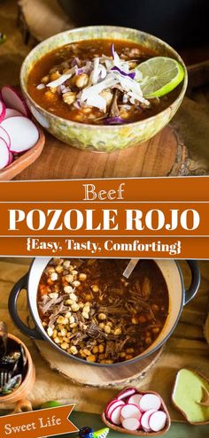 beef pozole rojo is easy, tasty, comfortingly made in the slow cooker