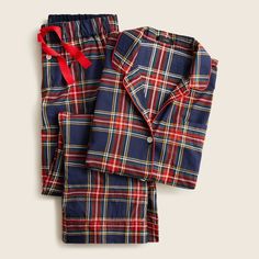 Cotton Poplin Long-Sleeve Pajama Set In Stewart Tartan Size Small Nwt Tartan Material, Stewart Tartan, Flannel Pajama Sets, Plaid Pajamas, Ralph Lauren Long Sleeve, Menswear Inspired, Cotton Pyjamas, Pajama Set Women, Long Sleeve Pyjamas