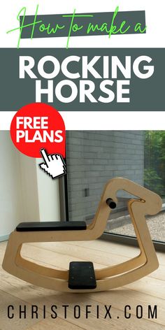 With the step-by-step instructions in here, you'll learn how to build a cool looking rocking horse. This is an easy woodworking beginner project. #DIYWoodworking #WoodworkingProjects #WoodworkingIdeas #WoodworkingTips #WoodworkingInspiration