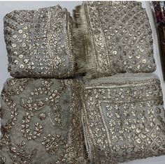 Chickenkari Fabric, Rajasthani Dress, Gold Work Embroidery, Gota Work, Handmade Embroidery Designs, Pakistani Bridal Dresses, Pakistani Suits, Gold Work